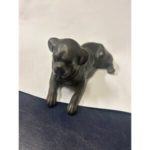 Vintage bronze for paperweight Mastiff or Terrier heavy 6” long